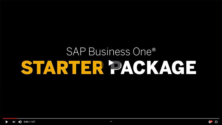 SAP Business One Starter Package für kleine und mittelständischen Unternehmen