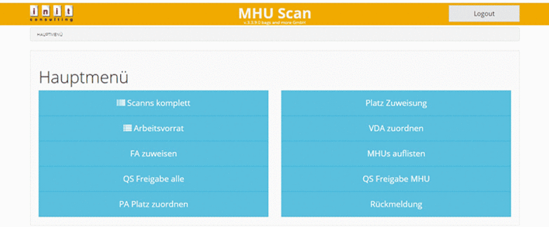 Mobile MHU WEB Scanner Lösung