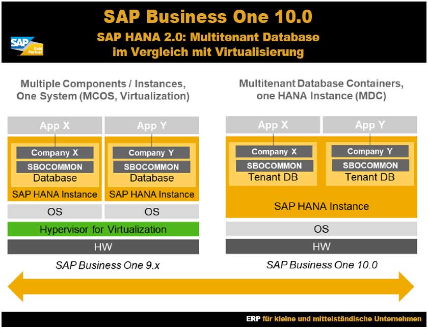 SAP Business One 10 SAP HANA 2 Multitenant Database Containers